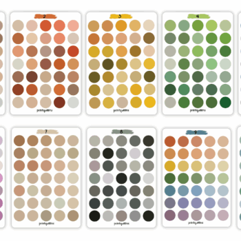 Circle Journal Stickers, Aesthetic Stickers