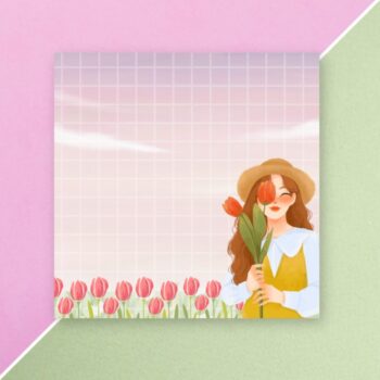 Aesthetic Girl Memopad – Design 2