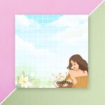 Aesthetic Girl Memopad – Design 5