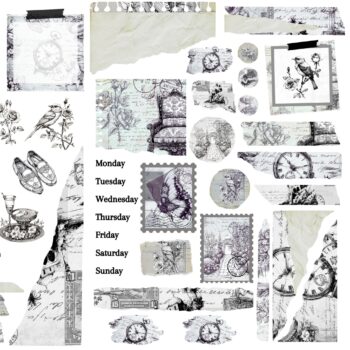 Ink Journaling Kit Scrapbooking PET Sticker