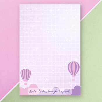 Aesthetic Pink Sky Notepad