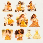 24 pcs Lemon Girls Stickers