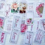 12pcs vintage cards Journaling Stickers