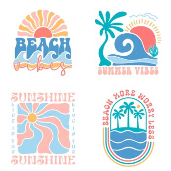 12pcs beach boho Journaling Stickers