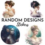 12pcs random designs Journaling Stickers