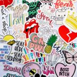 35pcs pink aesthetic Journaling Stickers