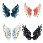 12pcs angel wings Journaling Stickers