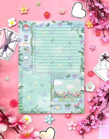 Spring Bloom Notes Planner Pad