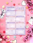 Lavender Weekly Planner Pad