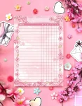 Sakura Habit Tracker Notepad