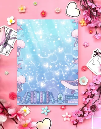 Jellyfish Ocean Dreamcore Notepad
