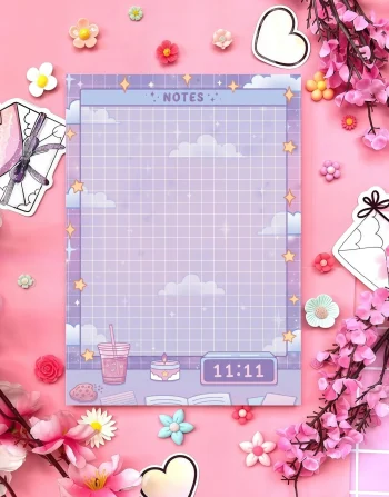 Lavender Midnight Notes Notepad