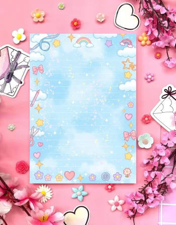 Rainbow Wishes Notepad