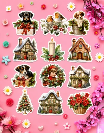 Christmas Fussy Cuts Stickers