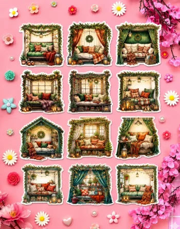 Christmas Nooks Stickers