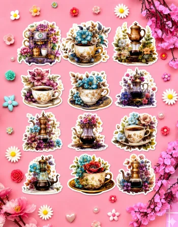 Coffee Time Stickers