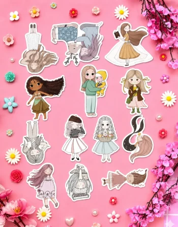 Cute Unique Girls Stickers