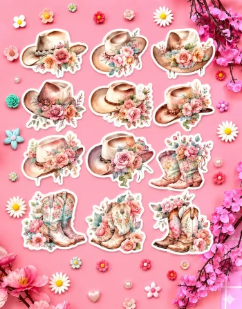CowGirl Stickers