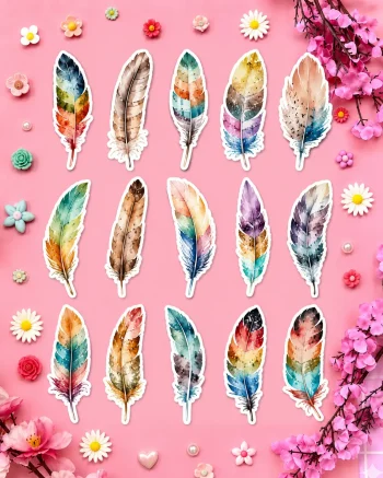 Feather Stickers