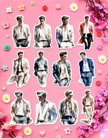Fashion Men Stickers