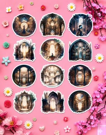 Fantasy Library Stickers