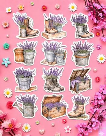 Lavender Stickers