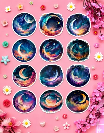 Mystic Moon Stickers