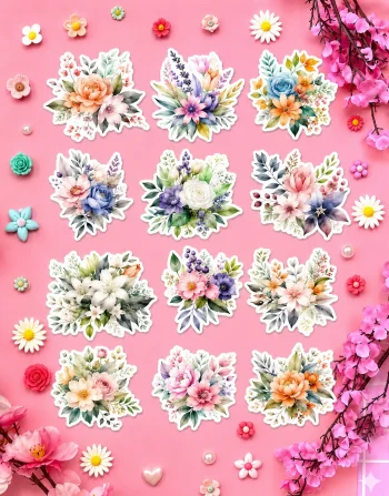 Spring Floral Stickers