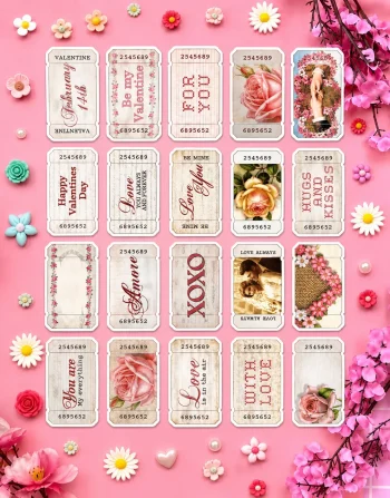 Vintage Tickets Stickers