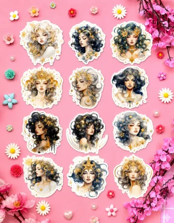 Whimsical Girl Stickers
