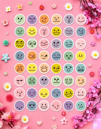 Kawaii Planner Emoji Stickers
