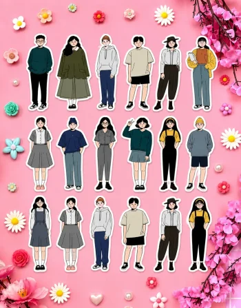 Korean Illustration Stickers