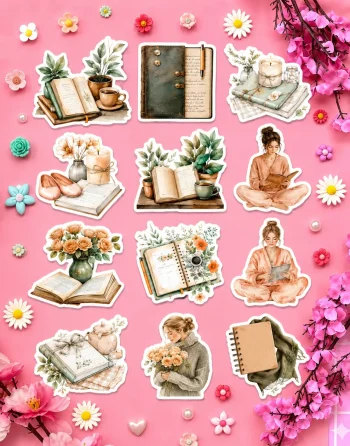 Cozy Planner Time Stickers