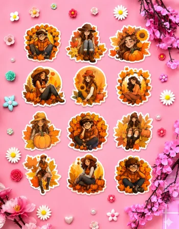 Fall Autumn Stickers