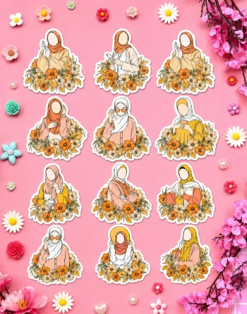 Hijab Girl Stickers