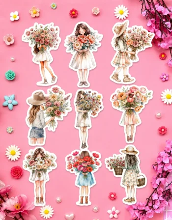 Flower Girls Stickers